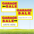 Garage Sale Sign, Large Size 24" x 16" Garage Sale Signs by SPVIKISGO