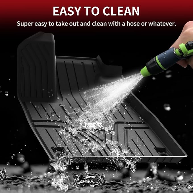 LASFIT Floor Mats for Honda Pilot 2023 2024 2025, All Weather Custom Fit TPE - Image 8