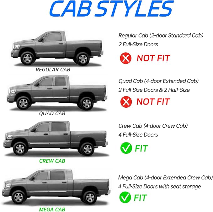 Window Visors Rain Guards Fit for 2009-2018 Dodge Ram 1500, 19-23 1500 Classic - Image 3