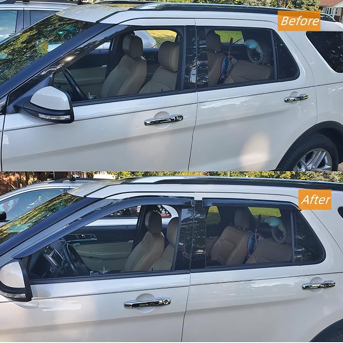94276 Sunproof Waterproof Side Window Wind Deflector, Window Visor fit - Image 8