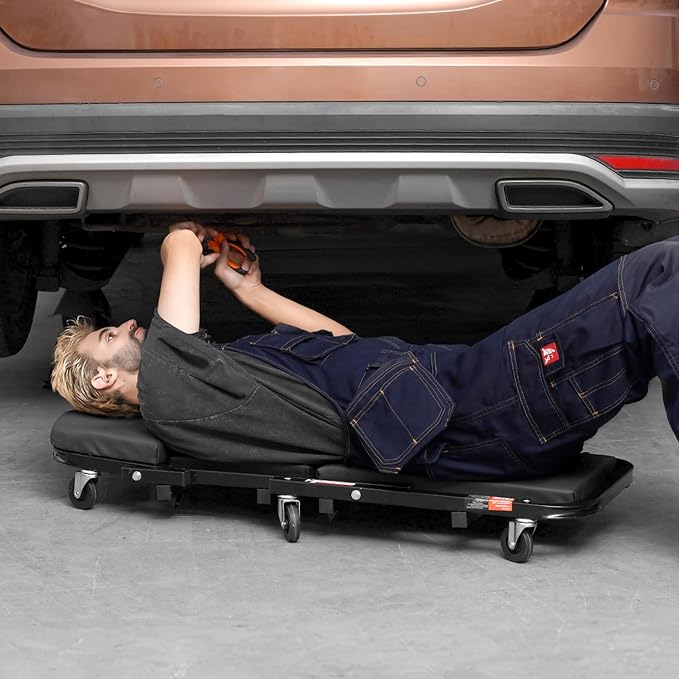 VEVOR Foldable Z Garage Creeper, 40 in, 450 lbs Load Capacity Rolling Folding - Image 8