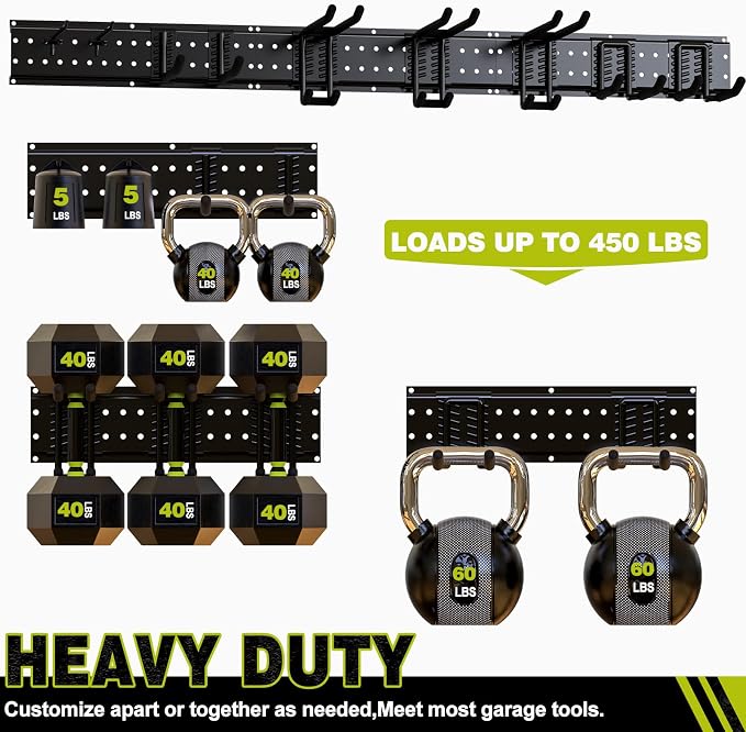 Garage Tool Organizer Wall Mount 49.5inch - Image 3