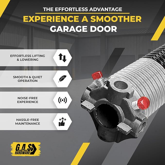 Garage Door Torsion Spring 218x1.75x33 Includes 1” Steel Bearing, and Winding - Image 5