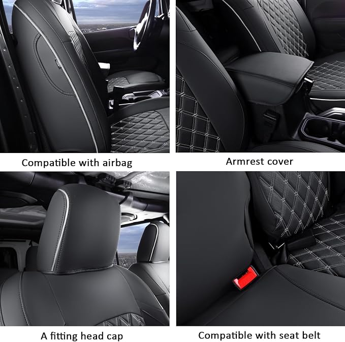 GIANT PANDA Fit Full Set Car Seat Covers - Image 5