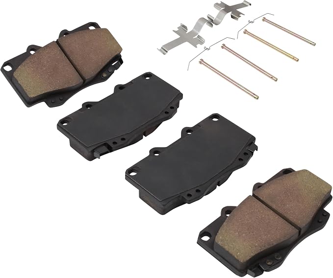 Premium Semi-Metallic Front Brake Pads Compatible - Image 2
