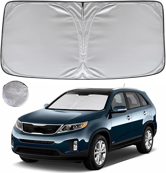 KAYZT Windshield Sun Shade for 2011-2015 Kia Sorento Foldable Sunshade Front by KAYZT