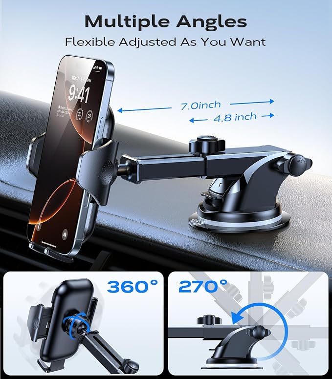VICSEED Phone Holders for Your Car 2025 Upgraded Car Phone Holder Mount Truck - Image 5
