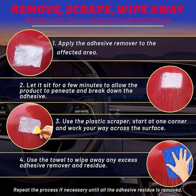 Adhesive Remover, Dissolve & Soften Adhesives on Car Glass & Paint, Easily - Image 6