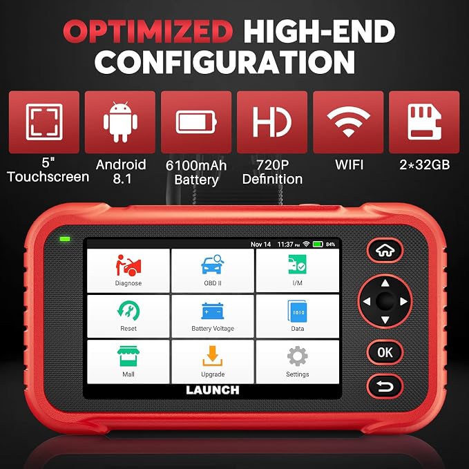 LAUNCH OBD2 Scanner CRP123i V2.0, 2025 Lifetime Update Engine ABS SRS TCM Scan - Image 7
