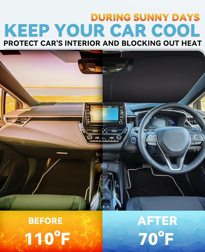 Sunshade Sun Shade for 2015-2024 2025 2026 Chevrolet Chevy Colorado Windshield - Image 2