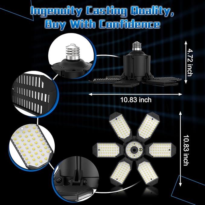 Garage Light - Super Brighter 15000LM Garage Light Bulb 150 Watt Equivalent - Image 6