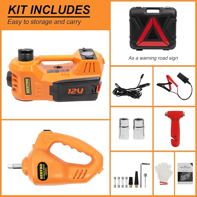 BEETRO Electric Car Jack Kit 5 Ton 12V - Image 9