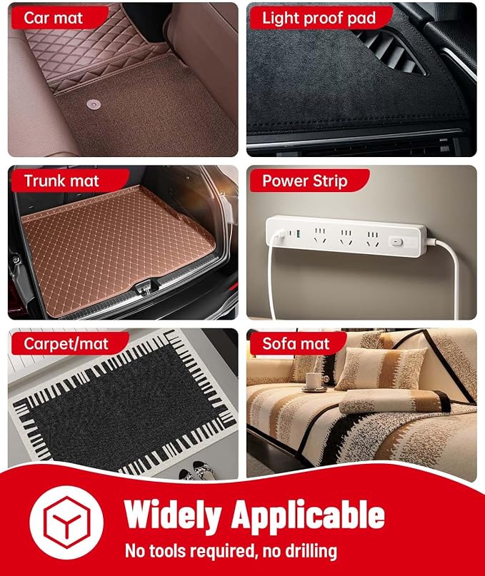 Hook and Loop Strips with Super Adhesive Heavy Duty, Made of 3M, Heat Resistant - Image 6