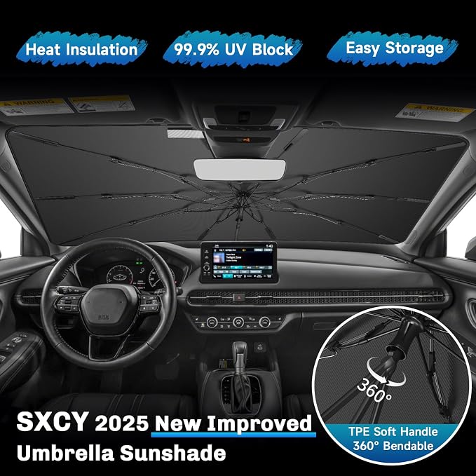 SXCY for 2023 2024 2025 Honda HRV Windshield Umbrella Sunshade for 2025 Honda - Image 3