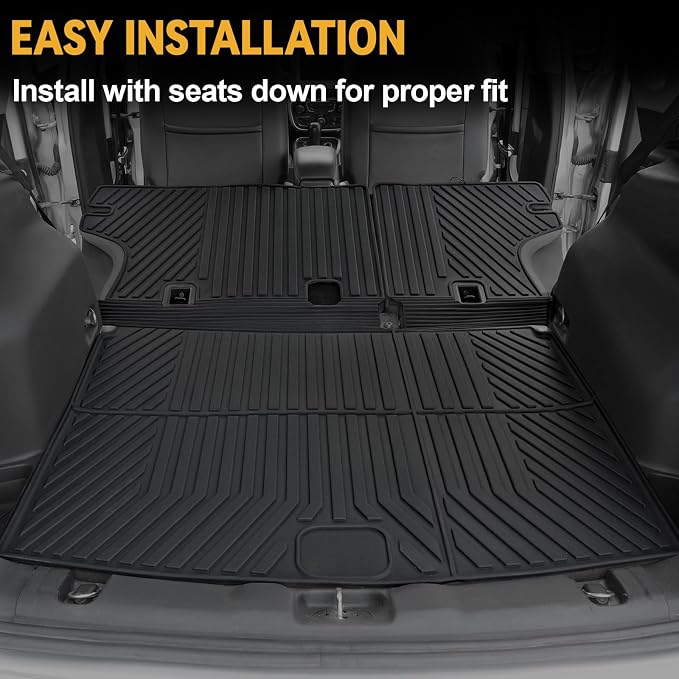 Floor Mats Set for 2017-2025 Jeep Compass Accessories, Full Coverage All - Image 5