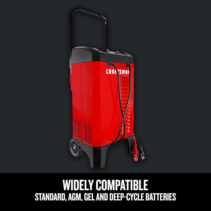 CRAFTSMAN Manual Wheeled 6A Battery Charger and 175A Engine Starter, 2-in-1 - Image 3
