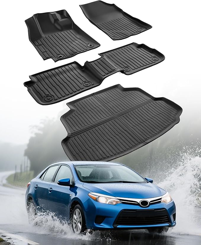 Car Floor Mats for Toyota Corolla: 2009-2013 Cargo Liner, All Weather Car Mats - Image 9