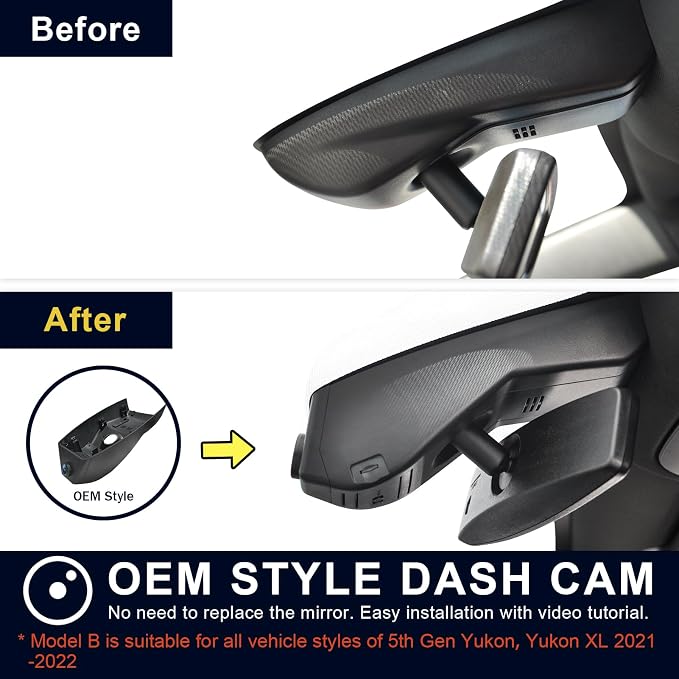 Front 4K & Rear 1080P Dash Cam Custom fit - Image 5