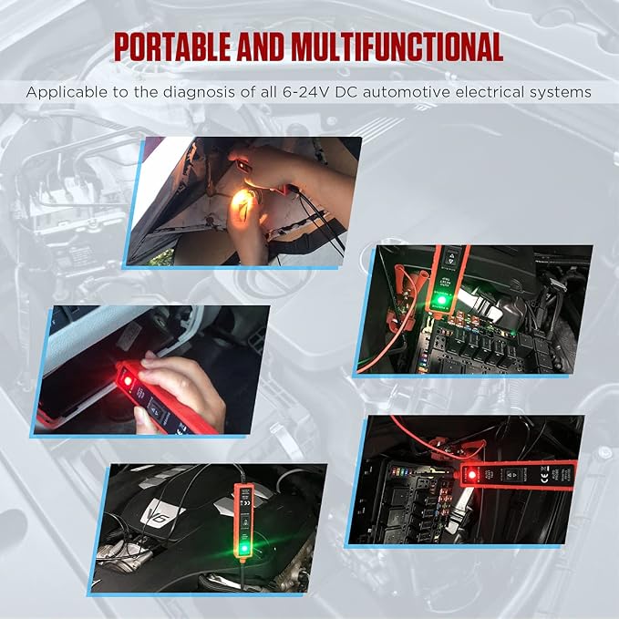 CMTOOL Power Circuit Probe Tester 6V-24V DC Test Light, Automotive Circuit - Image 9