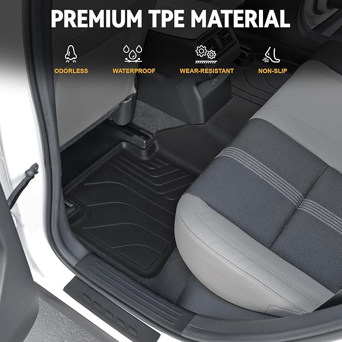 Floor Mats Set for 2023 2024 2025 Mazda CX-50 Gas, Full Coverage All Weather - Image 3