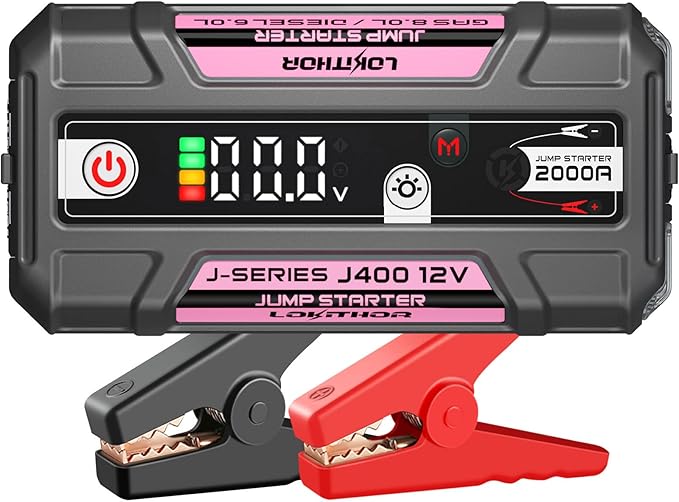 J400 Jump Starter with ConnectMax Tech, 2000A 12V Battery Jumper Starter by LOKITHOR