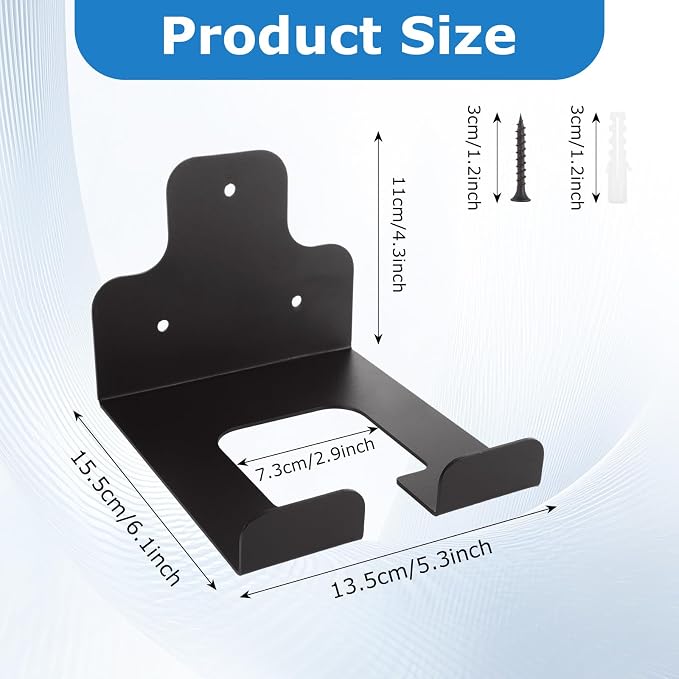 2 Pack Heavy Duty Weed Eater Hanger Wall Mount, Garage Organizer Trimmer Rack - Image 2