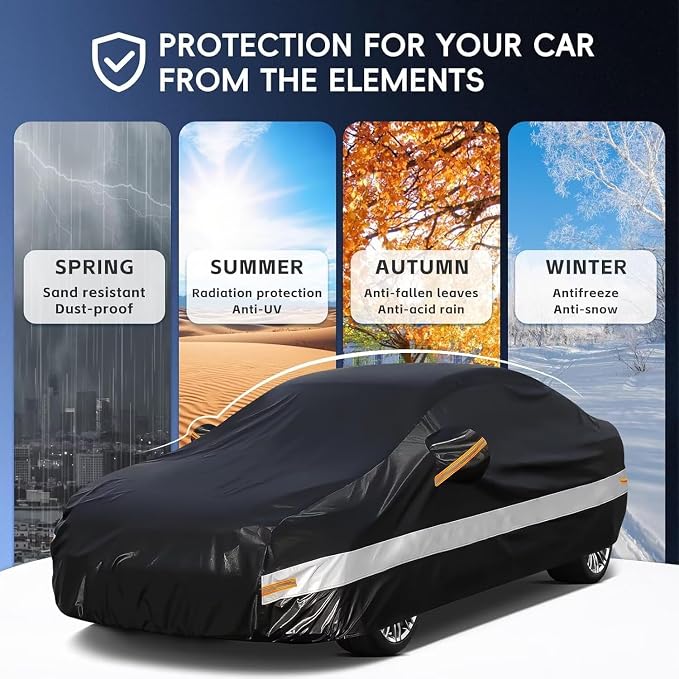 10 Layers Car Cover Custom Fit for BMW 3 Series 320i 328i 330i 335i M340i - Image 5