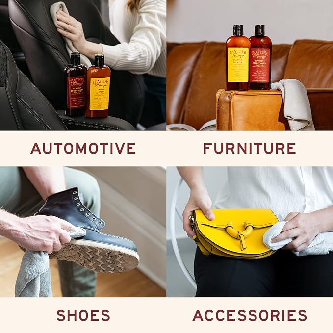 Leather Honey Leather Conditioner, Non-Toxic & Made in The USA Since 1968. - Image 2