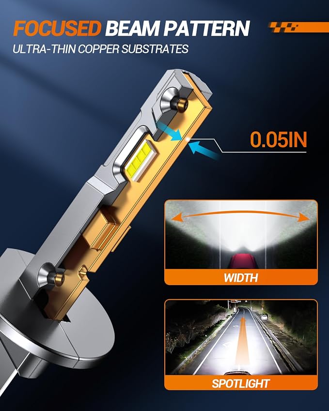 SEALIGHT H1 H7 Fog Bulbs Combo, 2024 Upgraded 100, 000LM Fog Lights - Image 6