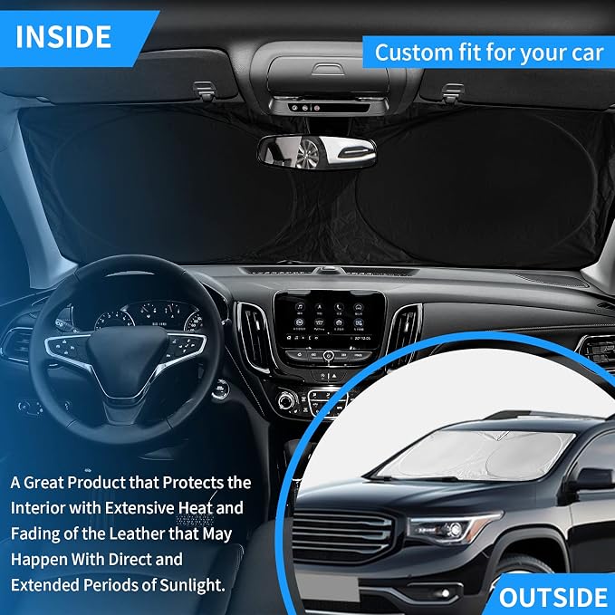 INSAUTO for Toyota Tundra Car Sun Shade Windshield for Tundra 2006 2005 2004 - Image 3