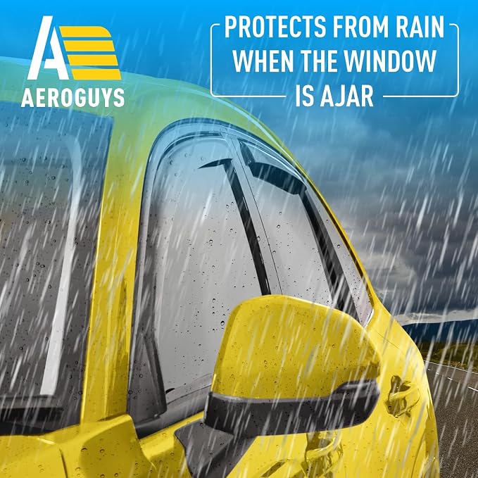 Extra Durable Window Deflectors in-Channel Window Visors Rain Guards Fit - Image 2
