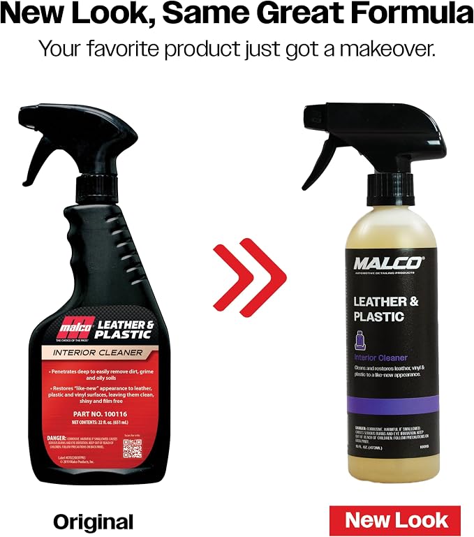Malco Leather & Plastic Cleaner – Penetrates Deep to Remove Dirt, Grime and - Image 2