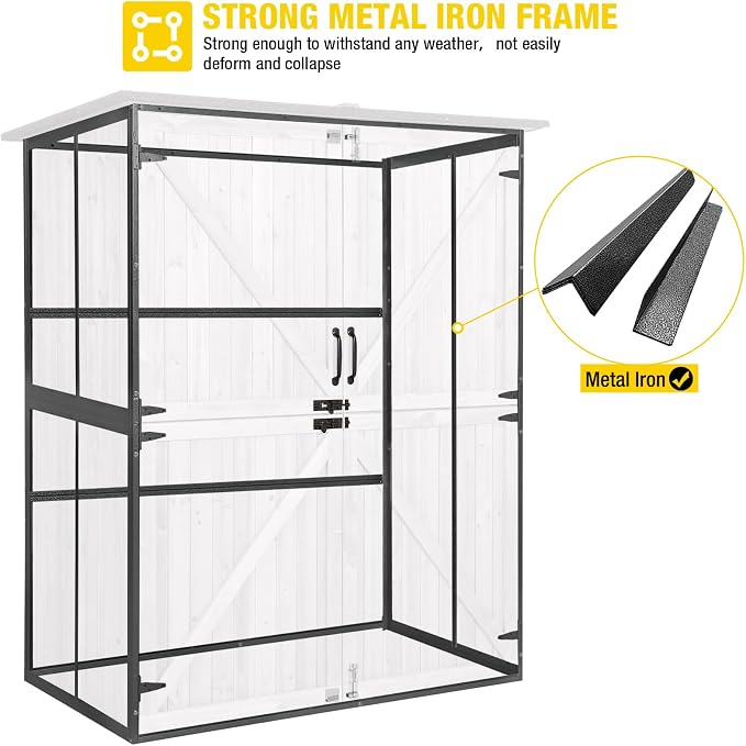 Aivituvin Storage Shed Outdoor Storage Cabinet Upgraded - Image 2