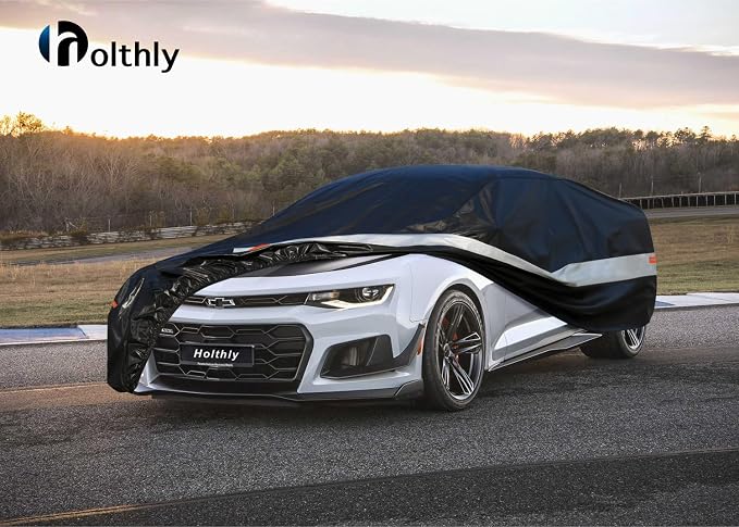 10 Layers Car Cover Custom Fit for Chevy Camaro, Waterproof All Weather for - Image 6