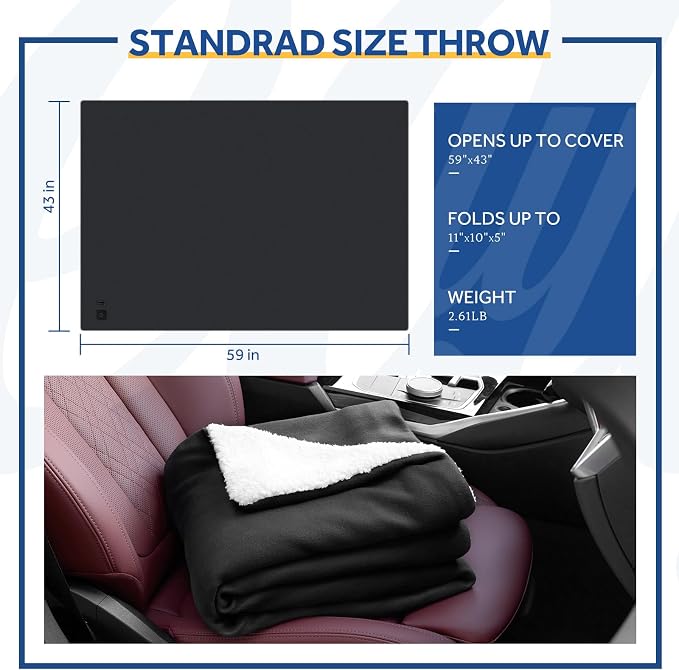 Sealy 12-Volt Heated Car Blanket - Image 7