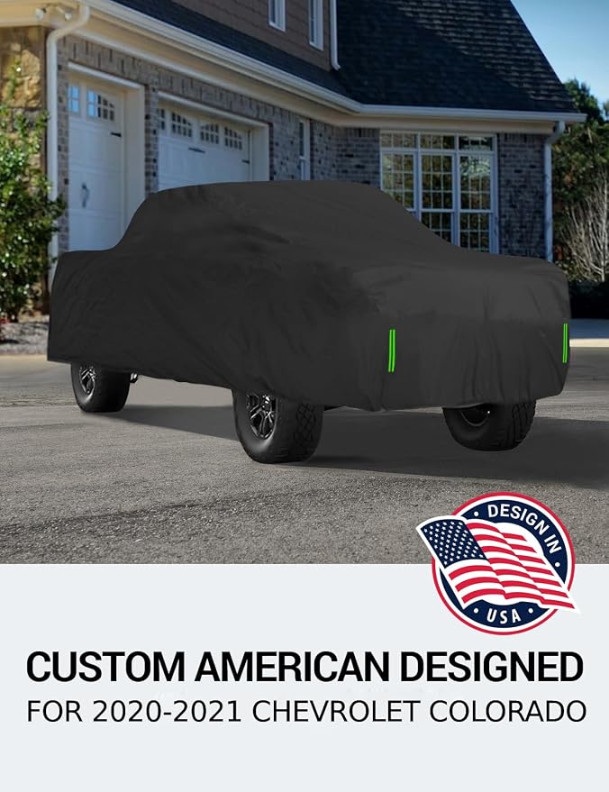 Proadsy 2025 Upgrade Car Cover for Chevrolet Colorado 2010-2021, Windproof All - Image 2