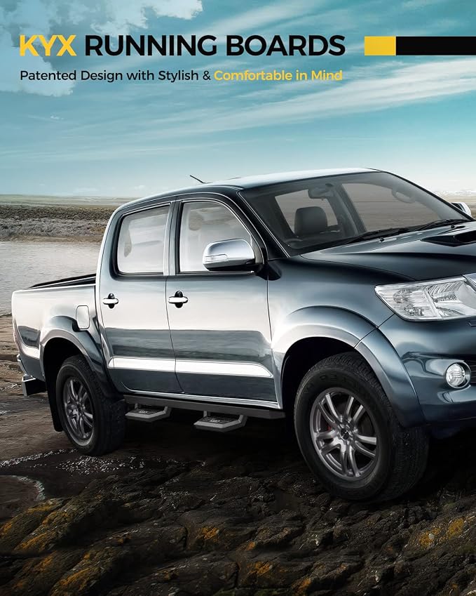 KYX 6 inches Running Boards Side Steps Compatible - Image 9