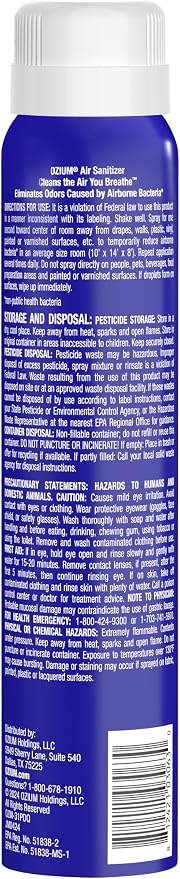 Ozium 3.5 Oz. Air Sanitizer & Odor Eliminator 4 Pack - Image 2