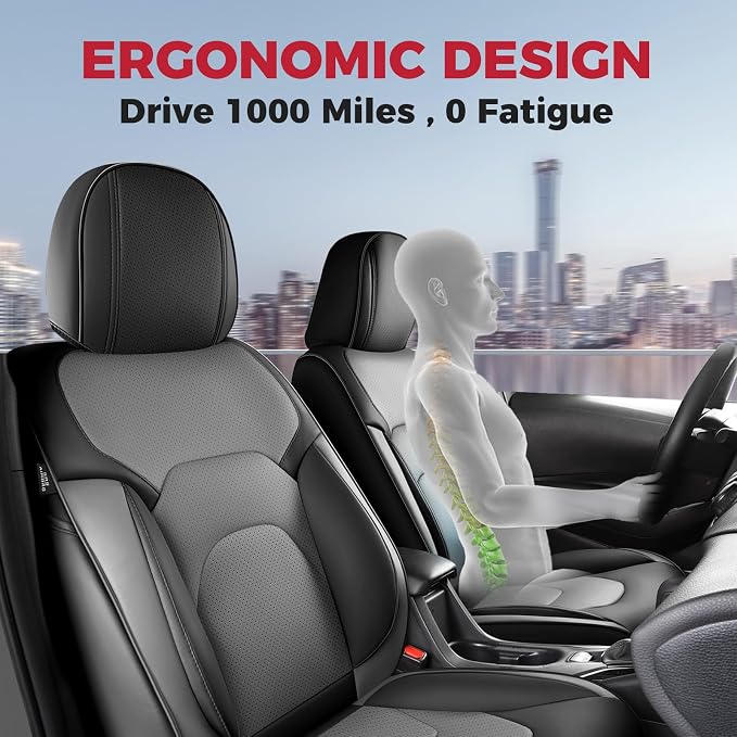 FREESOO Car Seat Covers Front Seats 2PCs, Waterproof Automotive Seat Covers - Image 6