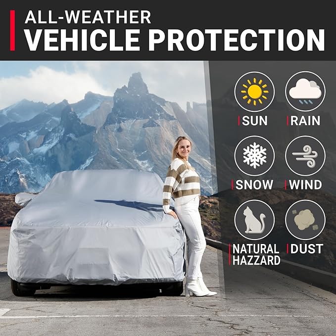 iCarCover Premium Car Cover for 2010-2024 Chevy Camaro LT, SS Heavy Duty - Image 2
