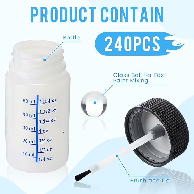 Mumufy 120 Pcs Touch up Paint Bottles - Image 3