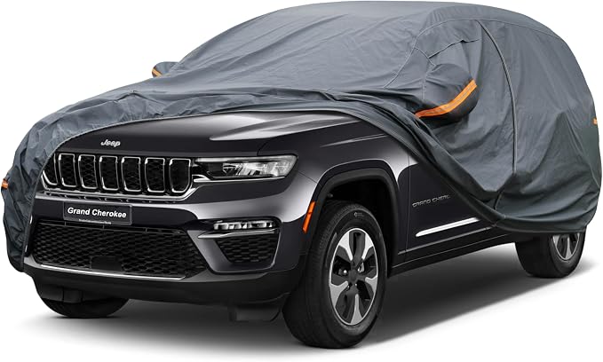 Premium Car Cover Custom Fit Jeep Grand Cherokee, 16 Layers Heavy Duty Car by GUNHYI