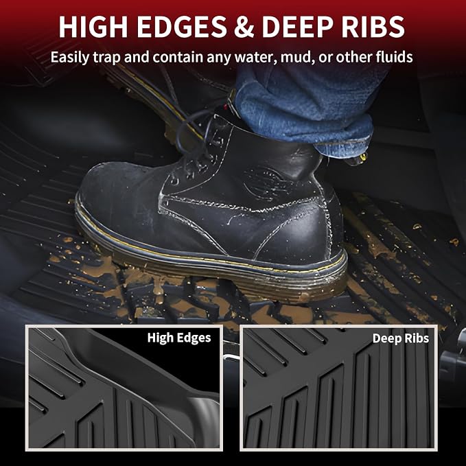 LASFIT Floor Mats for Toyota RAV4 2013-2018 All Weather Floor Liner for rav4 - Image 4