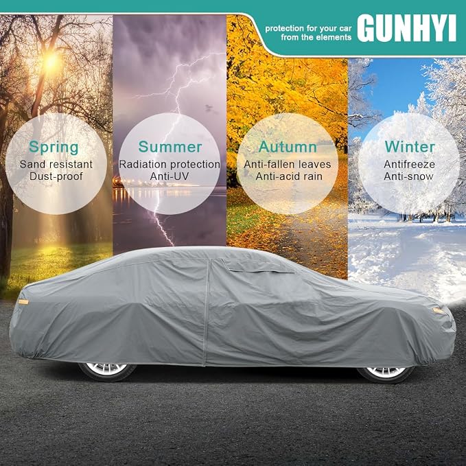 Premium Car Cover Custom Fit GMC Yukon, not fit Yukon XL, 16 Layers Heavy Duty - Image 5