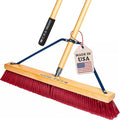 24" Soft Sweep Indoor Push Broom by USABroom-HighQuality