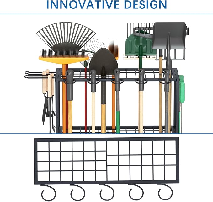 Organizer Yard Tool Storage Rack, Garden Organizer, Steel Yard Tool Racks To - Image 7