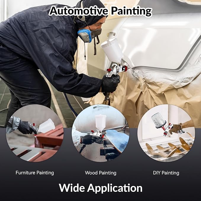 YUZES HVLP Spray Gun Plus Kit - Image 7