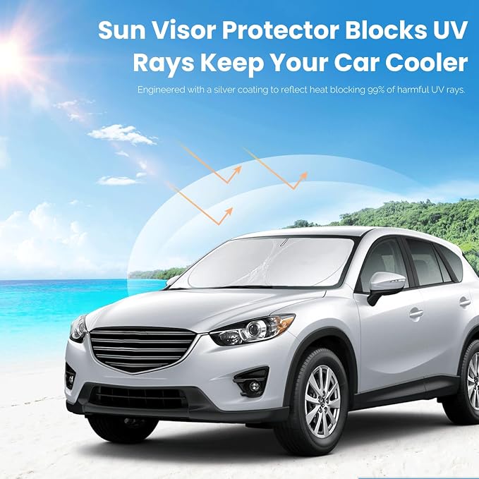 Windshield Sun Shade Compatible - Image 4