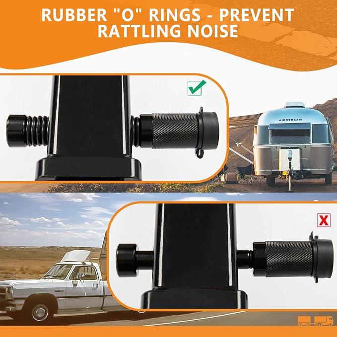 Trailer Hitch Locks, 5/8'' Dia and 3-1/2” Long Trailer Lock Fits Class III IV - Image 4