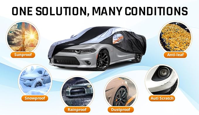 Dodge Charger Car Cover Waterproof All Weather - Image 6